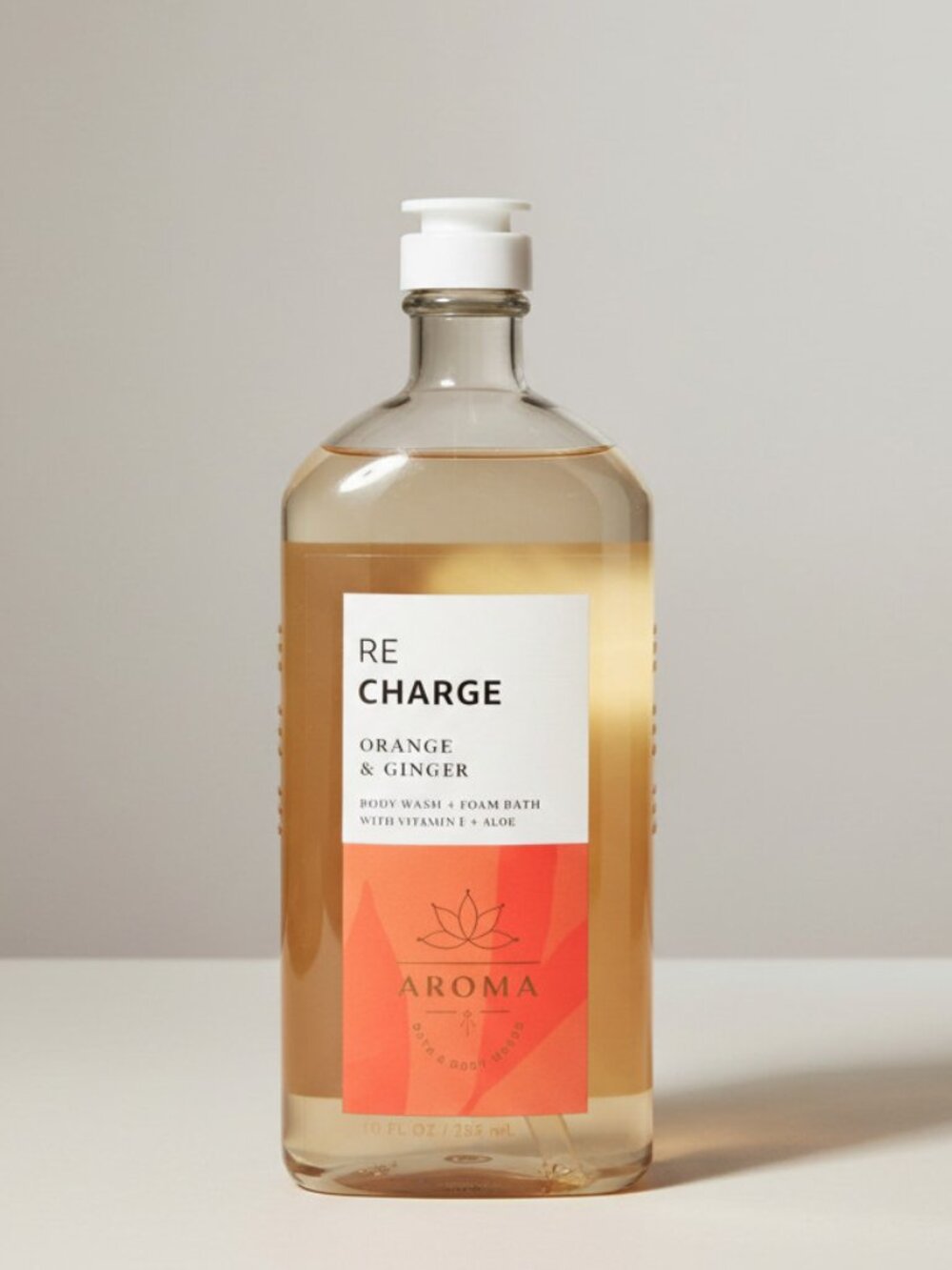 Bath & Body Works Re Charge Orange & Ginger Body Wash Foam Bath 10 Oz